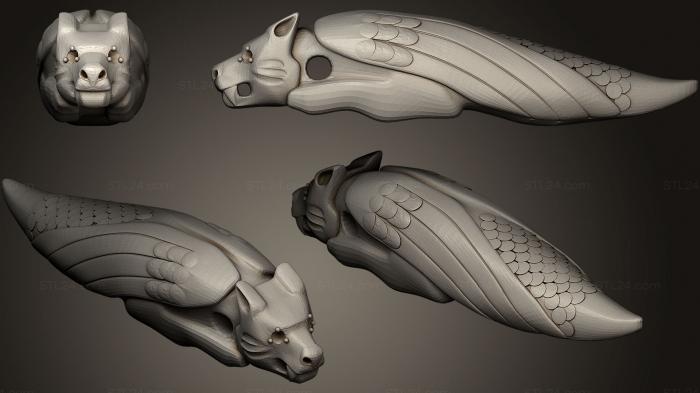 Miscellaneous figurines and statues (Griffon 2, STKR_0581) 3D models for cnc